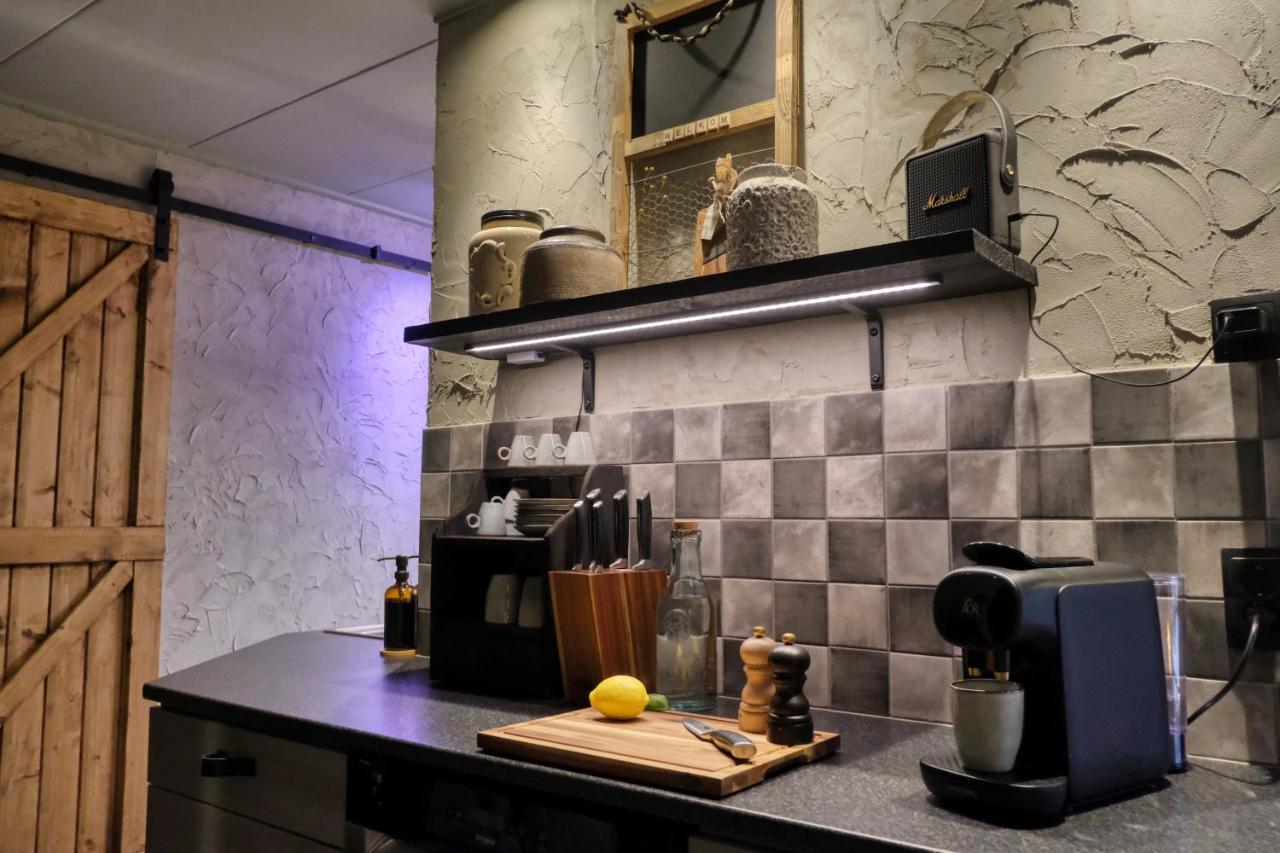 Lodge In Een Bosrijke Omgeving Met Hottub & Sauna Opt Rheezerveen 外观 照片