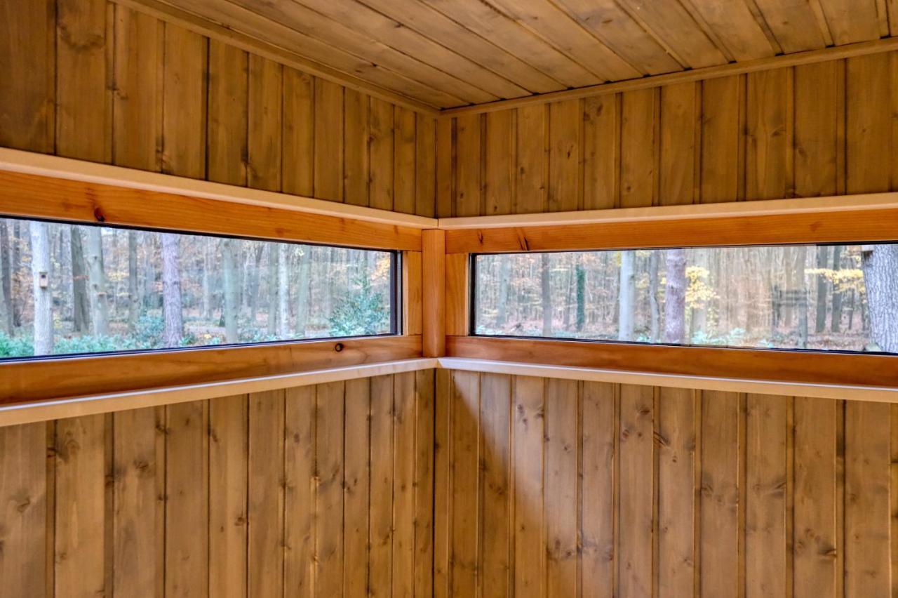 Lodge In Een Bosrijke Omgeving Met Hottub & Sauna Opt Rheezerveen 外观 照片