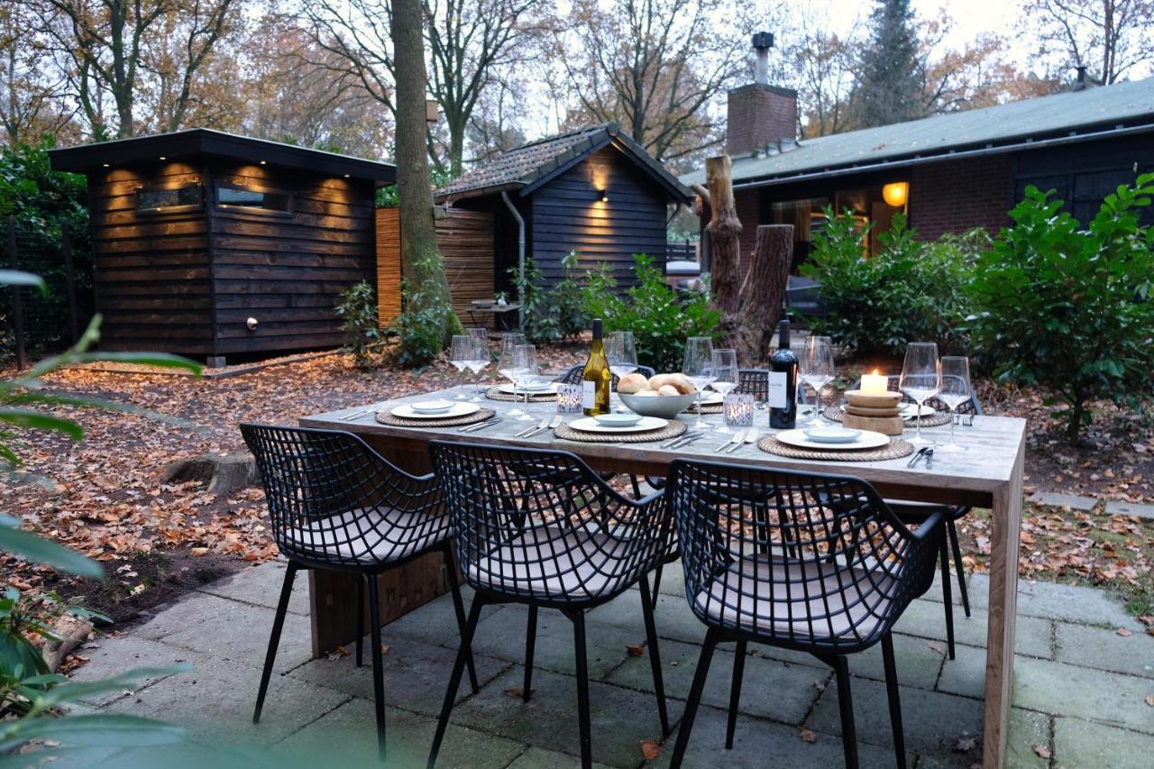 Lodge In Een Bosrijke Omgeving Met Hottub & Sauna Opt Rheezerveen 外观 照片