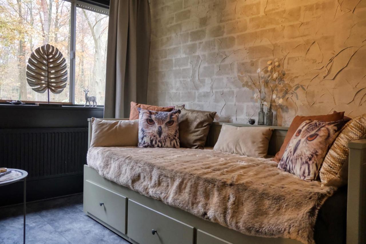 Lodge In Een Bosrijke Omgeving Met Hottub & Sauna Opt Rheezerveen 外观 照片